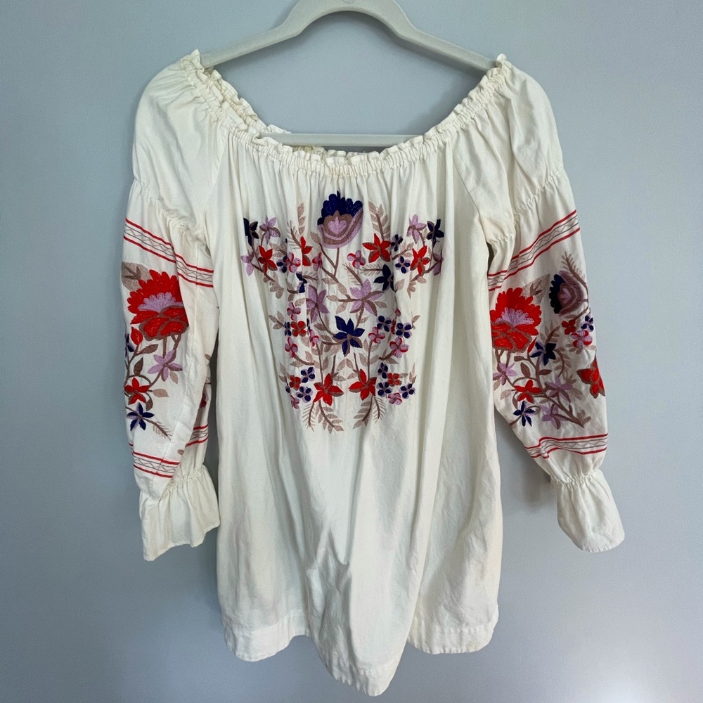 Free People off the Shoulder Canvas Dress